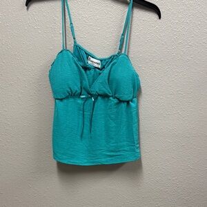 F Blue Green Crop Camisole